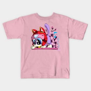 Samurai Pizza Kitten- Polly Kids T-Shirt